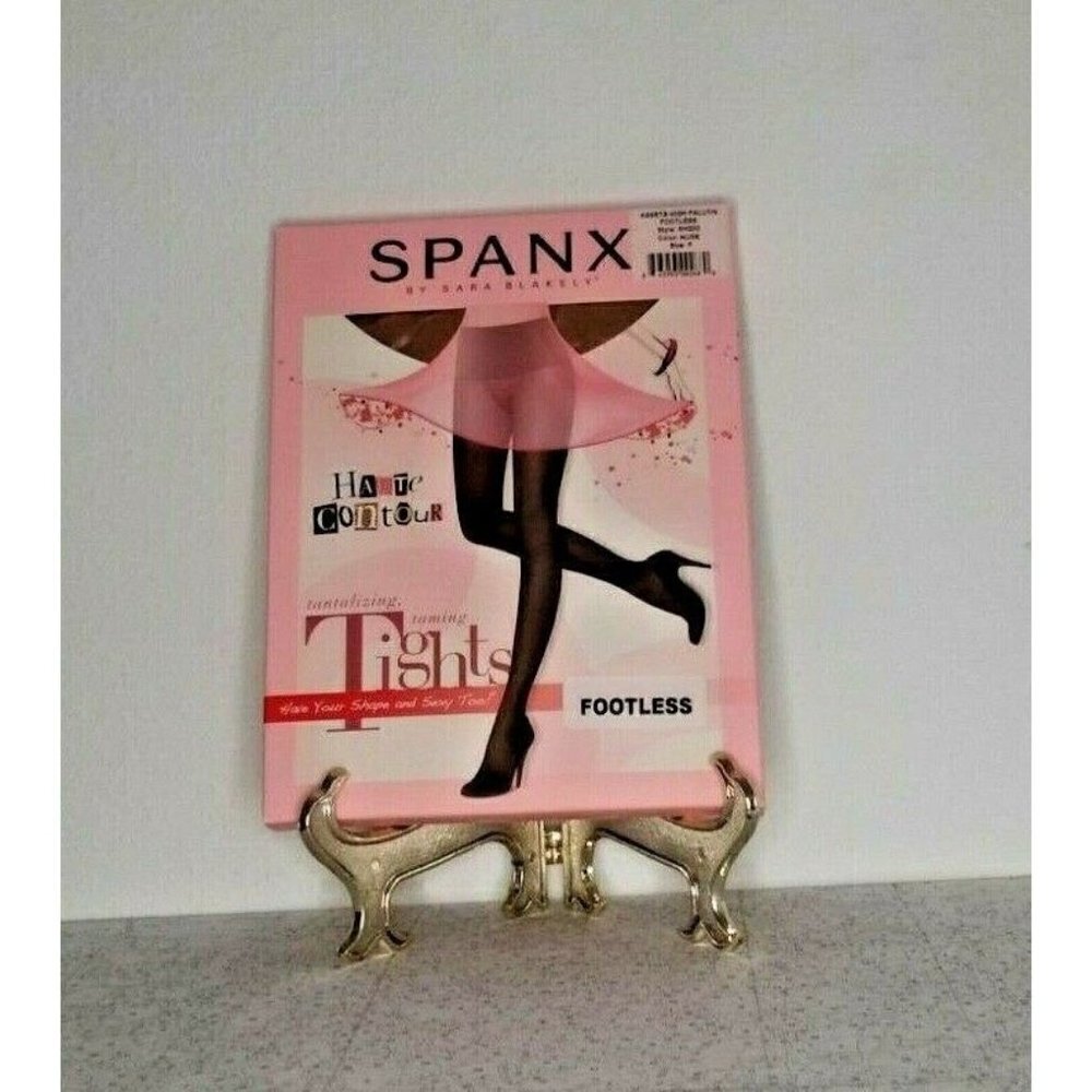 Spanx Assets High Falutin Footless Tights Size F Nude